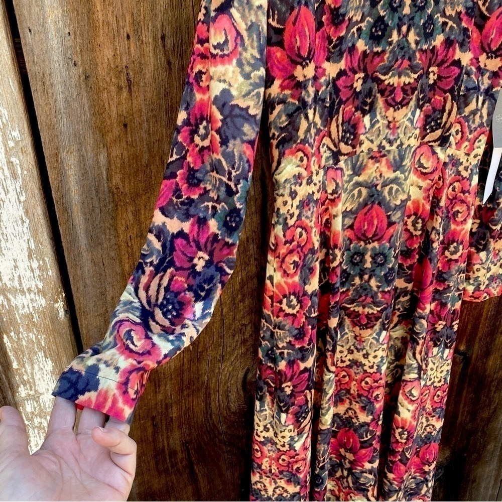 Sam & Lavi by Anthropologie 100% Rayon long sleeve lightweight dress Size M NWT - Picture 10 of 13